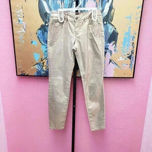 2b Bebe Gold Metallic Jeans